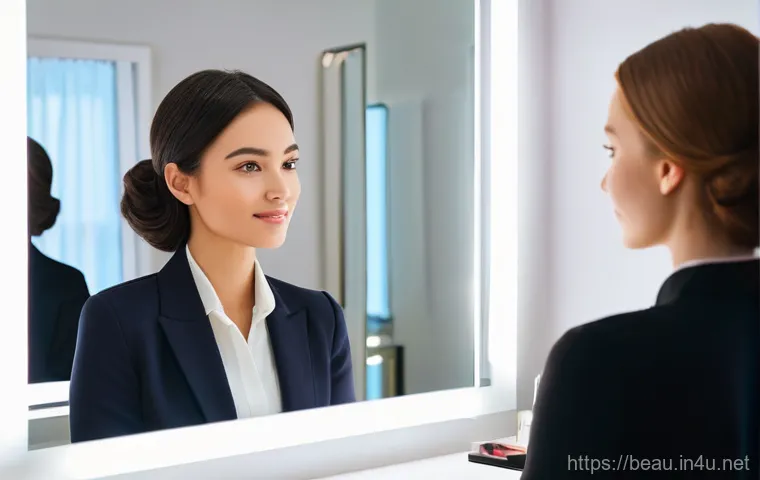 뷰티컨설턴트 자격증 취득 시간 - **Image Prompt 1: Personalized Color Consultation**
A brightly lit, modern beauty consulting stu...