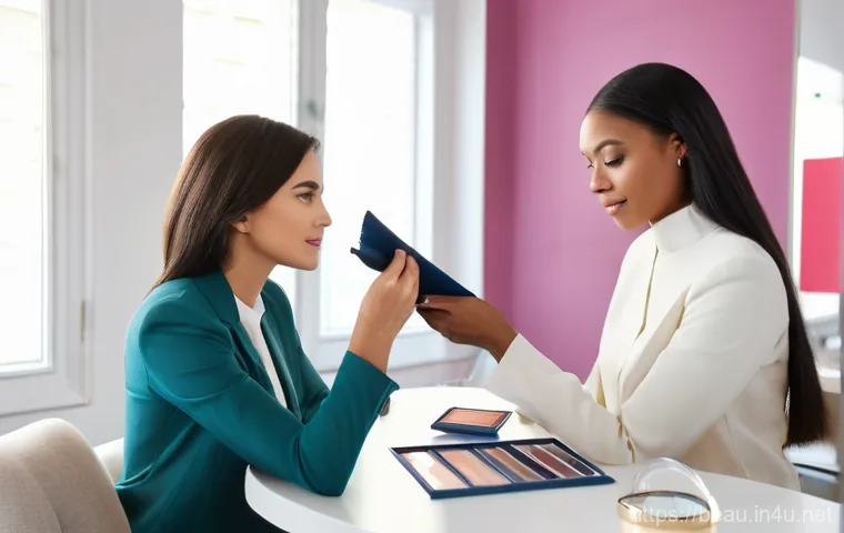 뷰티컨설턴트 커뮤니티 활동 사례 - **Prompt 1: Collaborative Beauty Trend and Science Study Session**
A group of 4-5 diverse female... 뷰티컨설턴트 커뮤니티 활동 사례 - **Prompt 1: Collaborative Beauty Trend and Science Study Session**
A group of 4-5 diverse female...