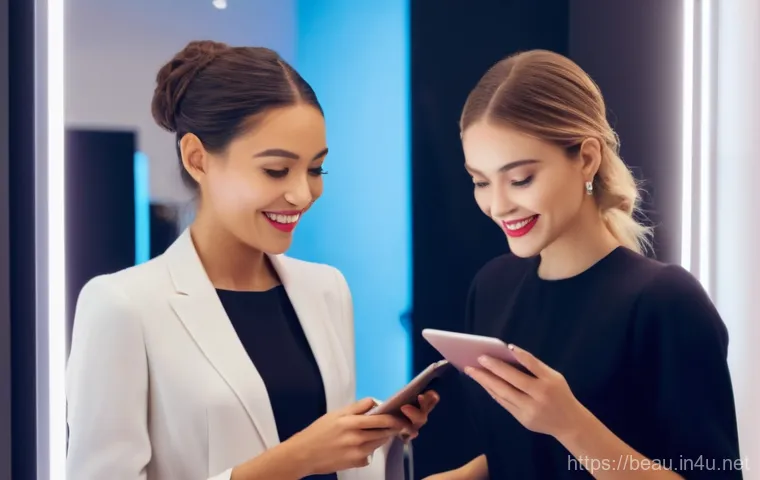뷰티컨설턴트 직무 관련 소프트웨어 - **Prompt 1: AI-Powered Skin Analysis Consultation**
    A professional female beauty consultant, in ...